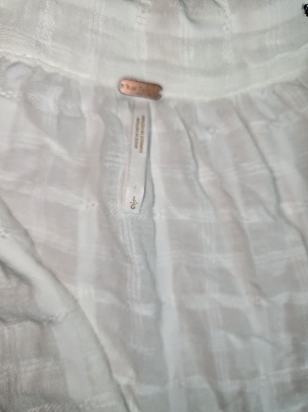 Free People White Textured Mini Dress - Picture 5 of 12